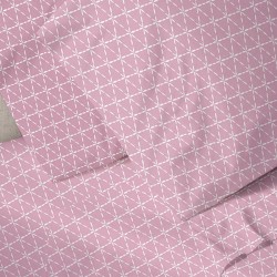 ΣΕΤ ΣΕΝΤΟΝΙΑ MENTA ΕΜΠΡΙΜΕ 940 PINK ΥΠΕΡΔΙΠΛΟ (220X250)